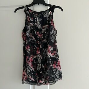 WHBM Floral Sleeveless Top. Size 0